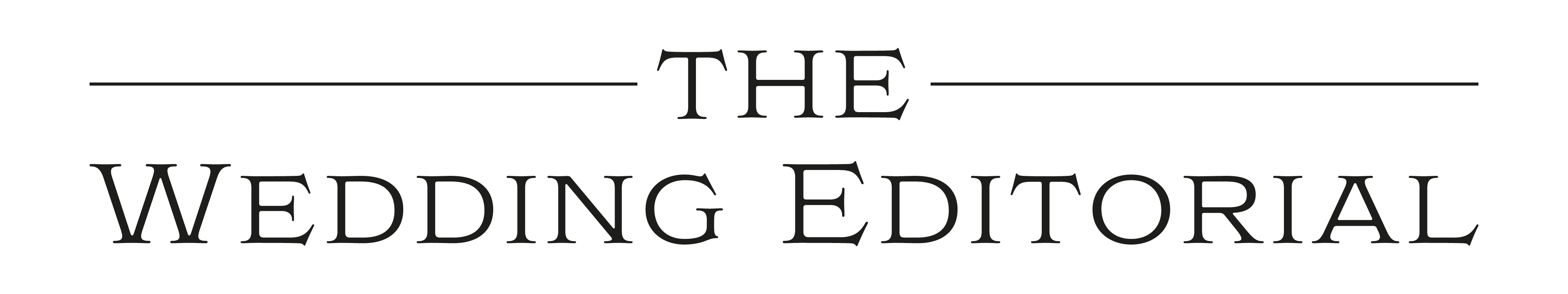 The Wedding Editorial Logo (Long)