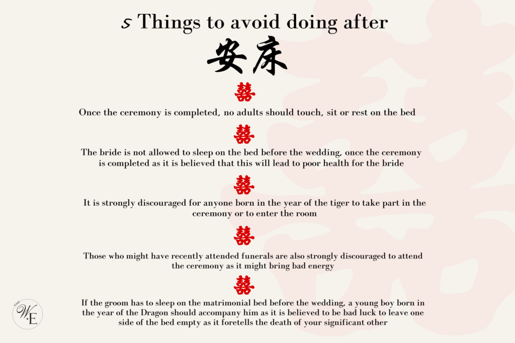 Embracing Tradition: Your Ultimate Guide to 安床 ān chuáng | A word of caution: Here are 5 things you should not do after the ceremony is completed